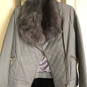 Faux leather jacket